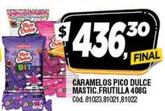Supermercados Yaguar Caramelos pico dulce mastic frutilla oferta
