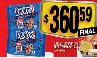 Supermercados Yaguar Galletitas pepitos tripack oferta