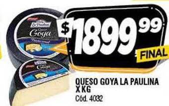 Supermercados Yaguar Queso goya la paulina oferta