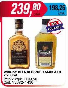 Maxiconsumo Whisky blenders old smugler oferta