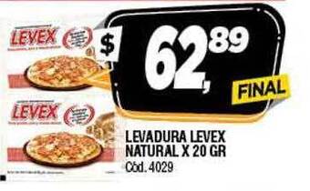 Supermercados Yaguar Levadura levex natural oferta