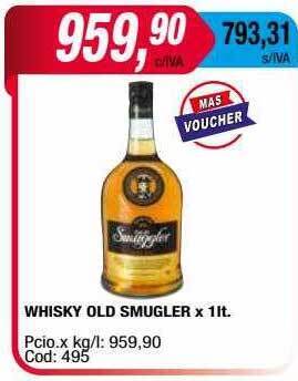 Maxiconsumo Whisky old smugler oferta