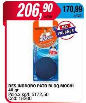 Maxiconsumo Des inodoro pato bloq mochi oferta
