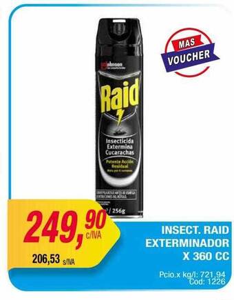 Maxiconsumo Insect raid exterminador oferta