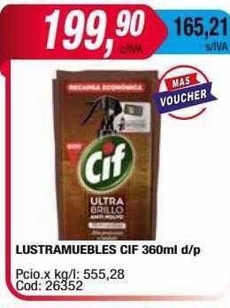 Maxiconsumo Lustramuebles cif oferta