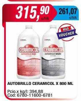 Maxiconsumo Autobrillo ceramicol oferta
