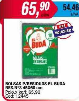 Maxiconsumo Bolsas p residuos el buda res n*3 oferta