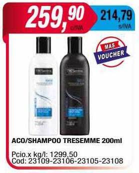 Maxiconsumo Aco shampoo tresemmé oferta