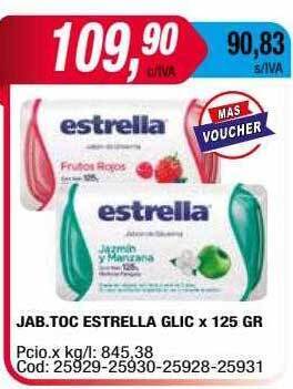 Maxiconsumo Jab toc estrella glic oferta