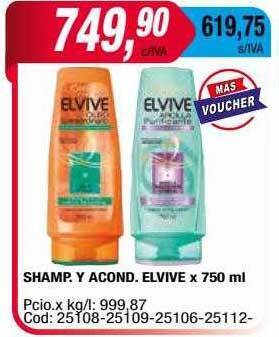 Maxiconsumo Shamp y acond elvive oferta