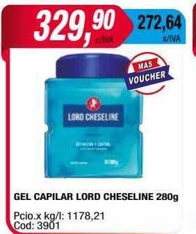 Maxiconsumo Gel capilar lord cheseline oferta