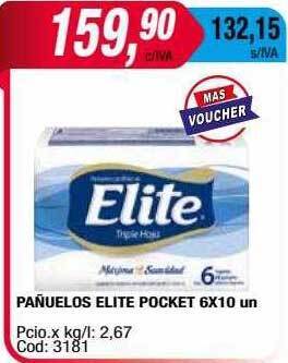 Maxiconsumo Pañuelos elite pocket oferta