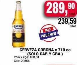 Maxiconsumo Cerveza corona oferta