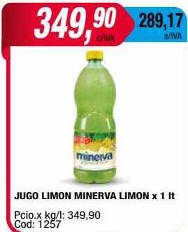 Maxiconsumo Jugo limon minerva limon oferta