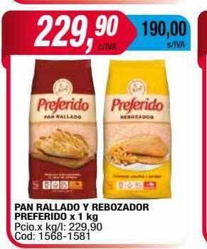 Maxiconsumo Pan rallado y rebozador preferido oferta