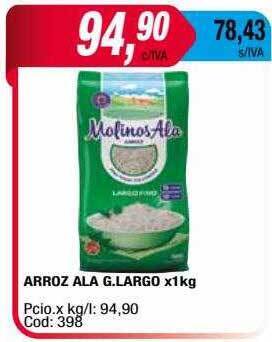 Maxiconsumo Arroz ala g largo oferta