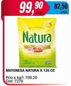 Maxiconsumo Mayonesa natura oferta