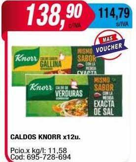 Maxiconsumo Caldos knorr oferta