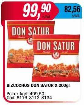 Maxiconsumo Bizcochos don satur oferta