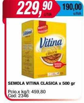Maxiconsumo Semola vitina clasica oferta