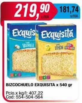 Maxiconsumo Bizcochuelo exquisita oferta