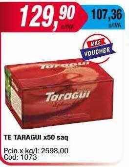 Maxiconsumo Te taragui oferta