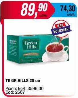 Maxiconsumo Te gr hills oferta