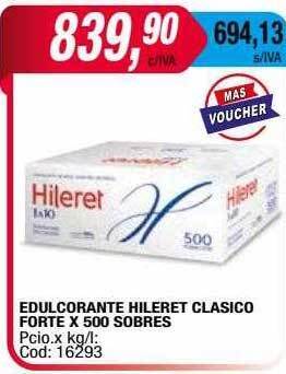 Maxiconsumo Edulcorante hileret clasico forte oferta