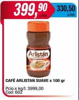 Maxiconsumo Café arlistan suave oferta