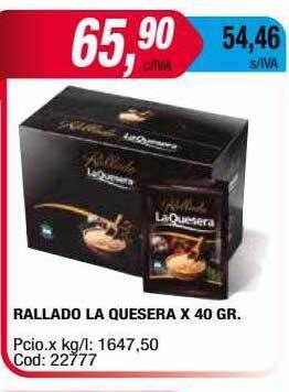 Maxiconsumo Rallado la quesera oferta