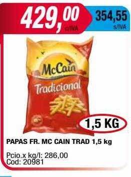 Maxiconsumo Papas fr mc cain trad oferta