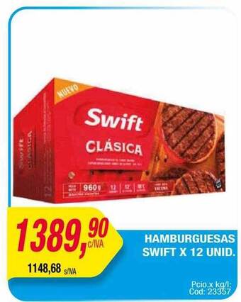 Maxiconsumo Hamburguesas swift oferta