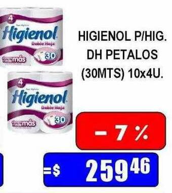 Dulcenter Higienol p hig dh petalos oferta