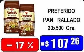 Dulcenter Preferido pan rallado oferta