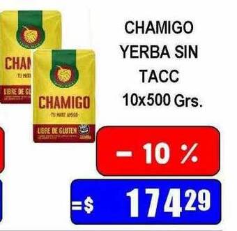 Dulcenter Chamigo yerba sin tacc oferta