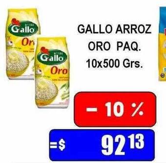 Dulcenter Gallo arroz oro paq oferta