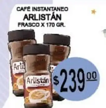 Delfin Supermercados Arlistán Cafè Instantaneo frasco x 170gr oferta