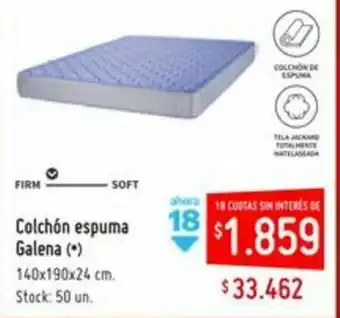 Changomas Colchón Espuma Galena 140x190x24cm oferta
