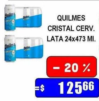 Dulcenter Quilmes cristal cerv oferta