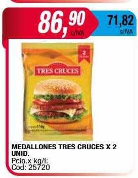 Maxiconsumo Medallones tres cruces oferta