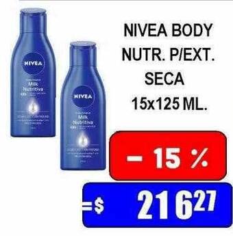 Dulcenter Nivea body nutr p ext seca oferta