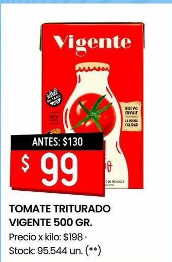 Changomas Tomate triturado vigente 500 gr. oferta