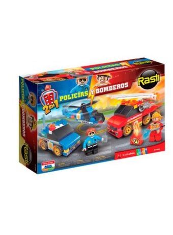 El Mundo del Juguete Rasti policia-bombero 130 piezas oferta
