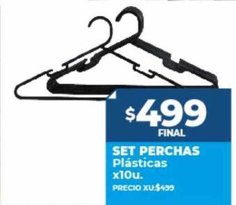 Supermayorista Vital Set perchas plasticas oferta