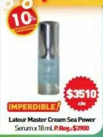 Anika Shop Latour master cream sea power serum 10% descuento oferta
