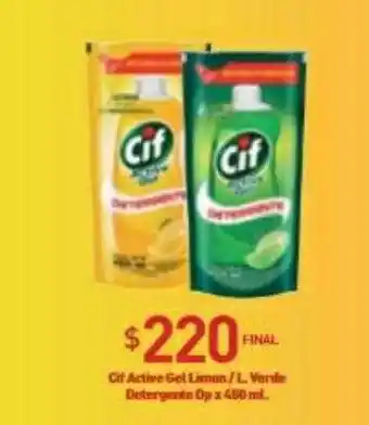 Anika Shop Cif active gel limon l. verde detergente dp oferta
