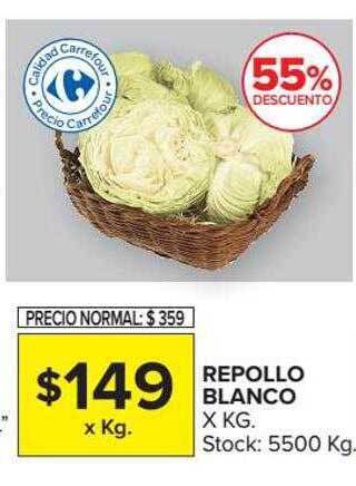 Carrefour Market Repollo blanco oferta