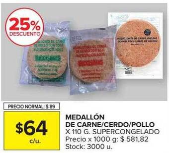 Carrefour Market Medallon de carne -cerdo-pollo oferta