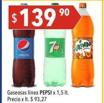 Gaseosa linea pepsi