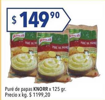 Hergo Puré de papas knorr oferta